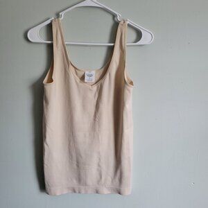 Member's Mark Seamless Cami Women's Large Beige Reversible Tank NWT